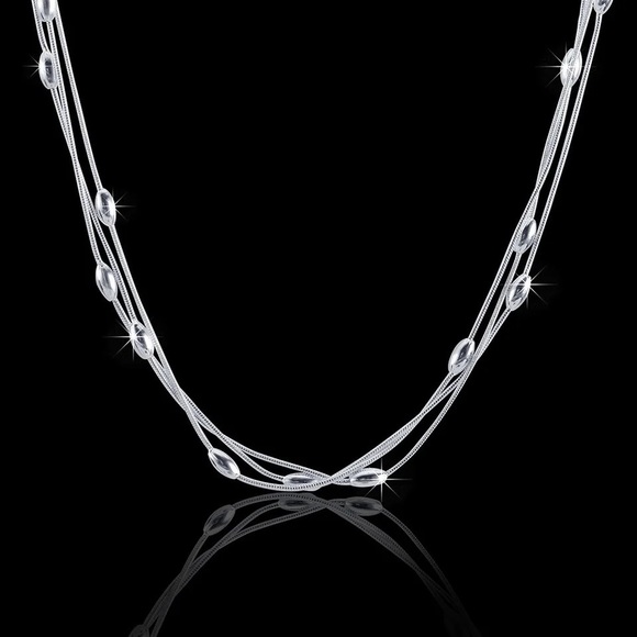 925 sterling silver Charms beads Necklace for women luxury fashion party - Picture 3 of 6